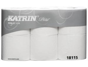 Toalettpapir Katrin 250 plus 2-lag 36 m. Ekstra mykt og hvitt papir |  pk à 6 rl 